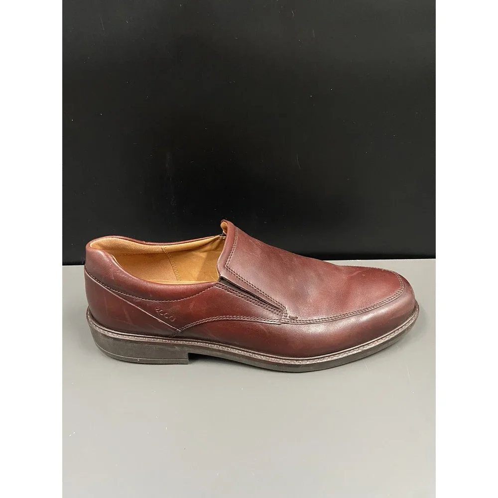 Ecco Men's Helsinki 2‎ Apron Toe Slip-On Cognac EU 47/US 13-13.5 Extra Wide